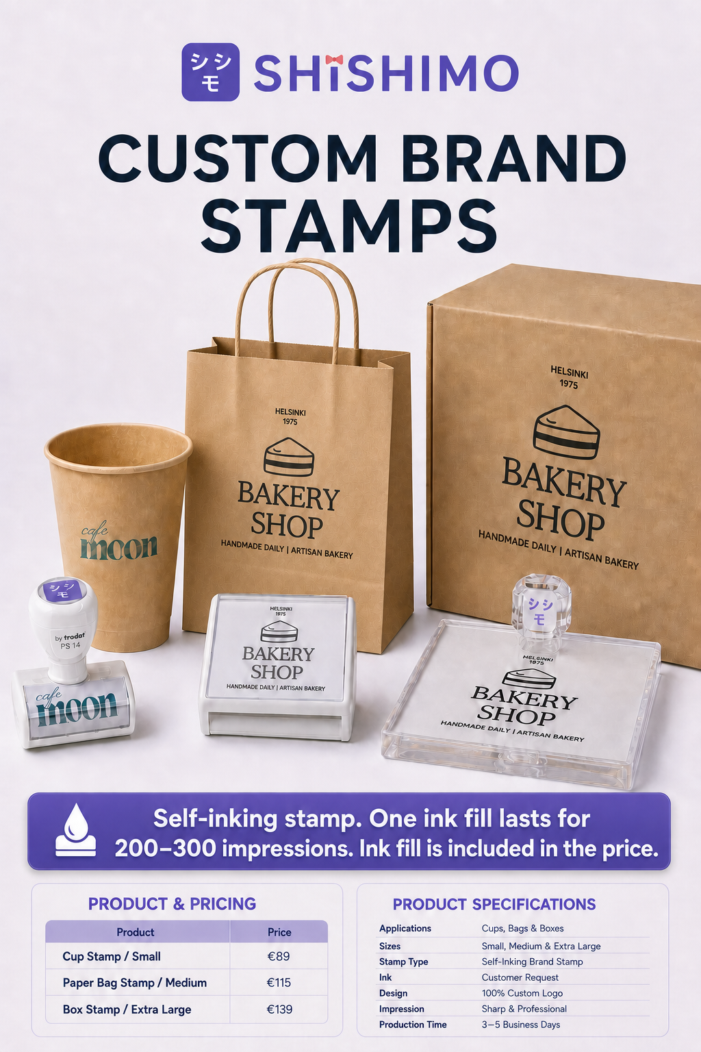 Custom Self-Inking Logo Stamp